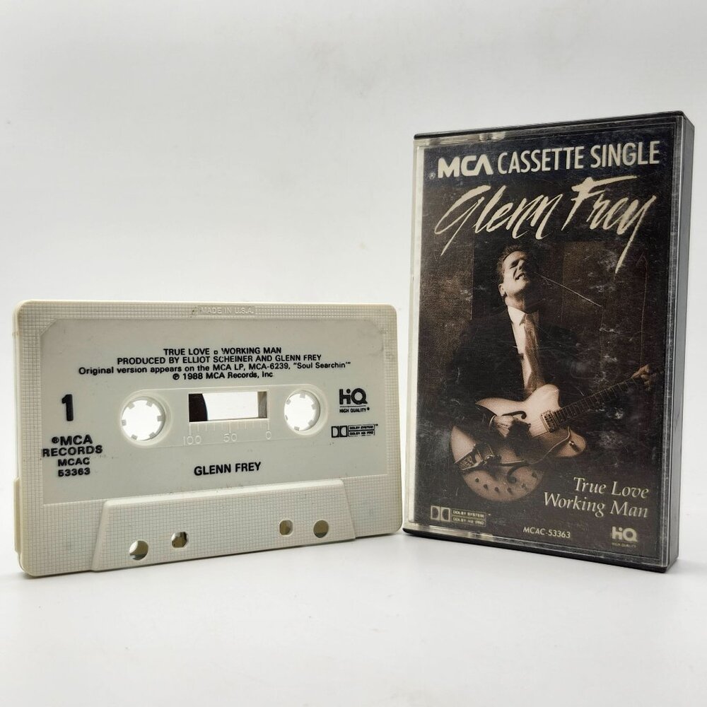 Glenn Frey True Love And Working Man Cassette Single Cassingle 1988 MCA MCAC5363
